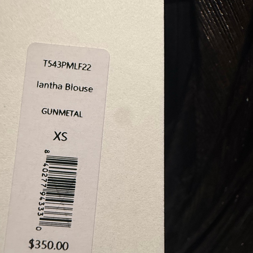 Caroline Constas Silver Drape Top - image 2